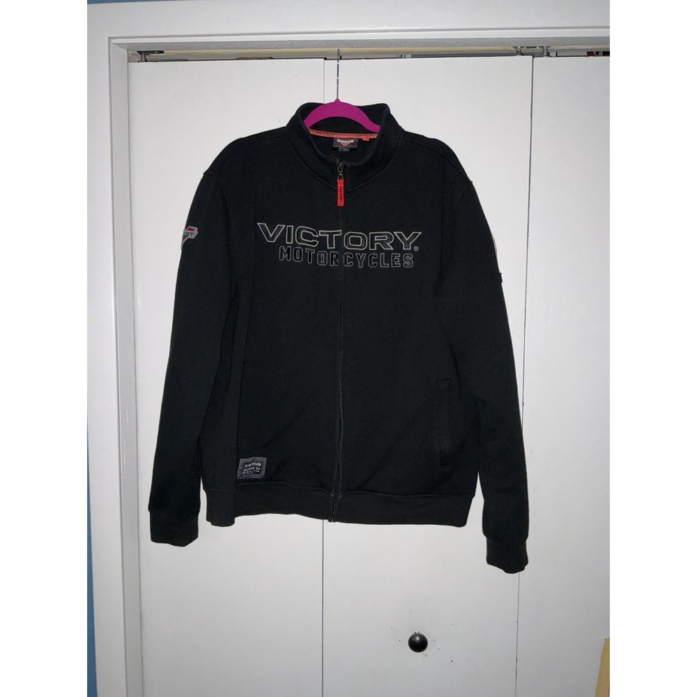 Victory Motorcycles Black Mens Size XL 24 X‎ 27 Jacket
